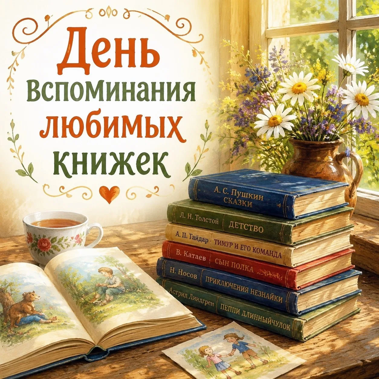 📚❤️ 31 июля — День вспоминания любимых книжек ❤️📚

Сегодня замечательный праздник для всех, кто лю