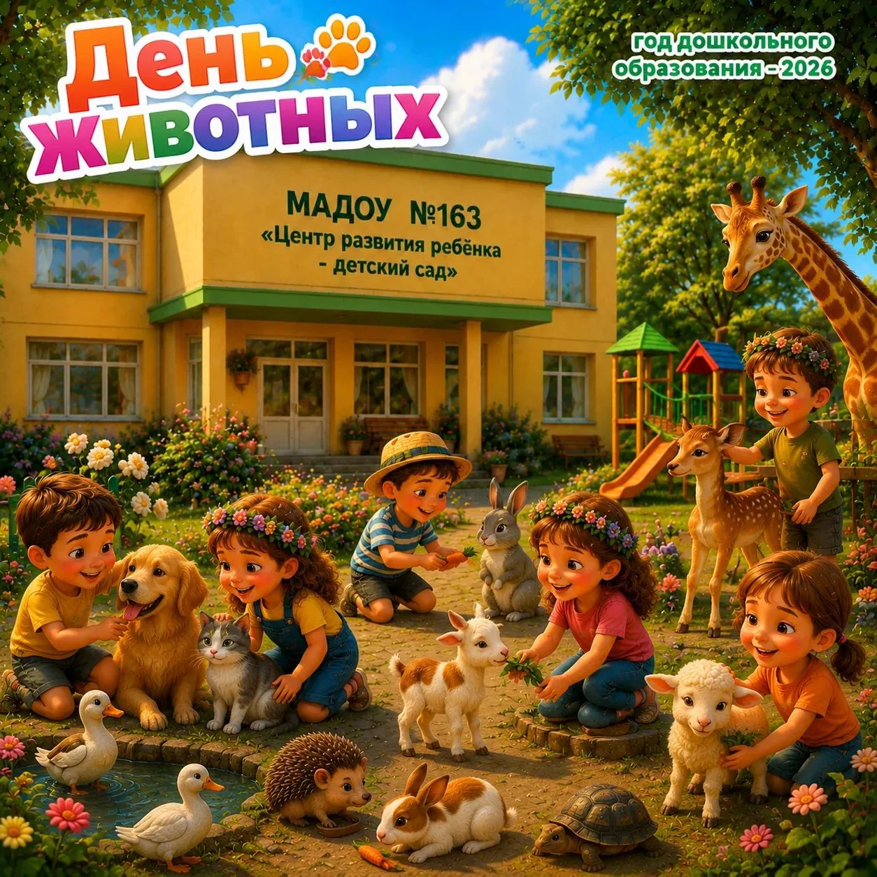 🐾 «День животных» в средней группе «Гномы»: учимся через игру!