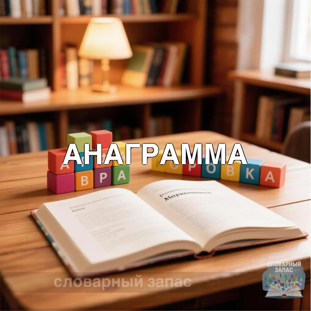 Анагра́мма — это перестановка букв в слове (или словосочетании), в результате которой п...