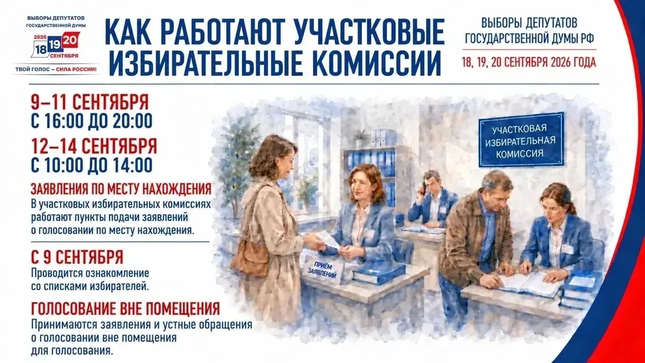 📢 Избирком Кубани поделился полезной информацией о работе участковых избирательных ком...