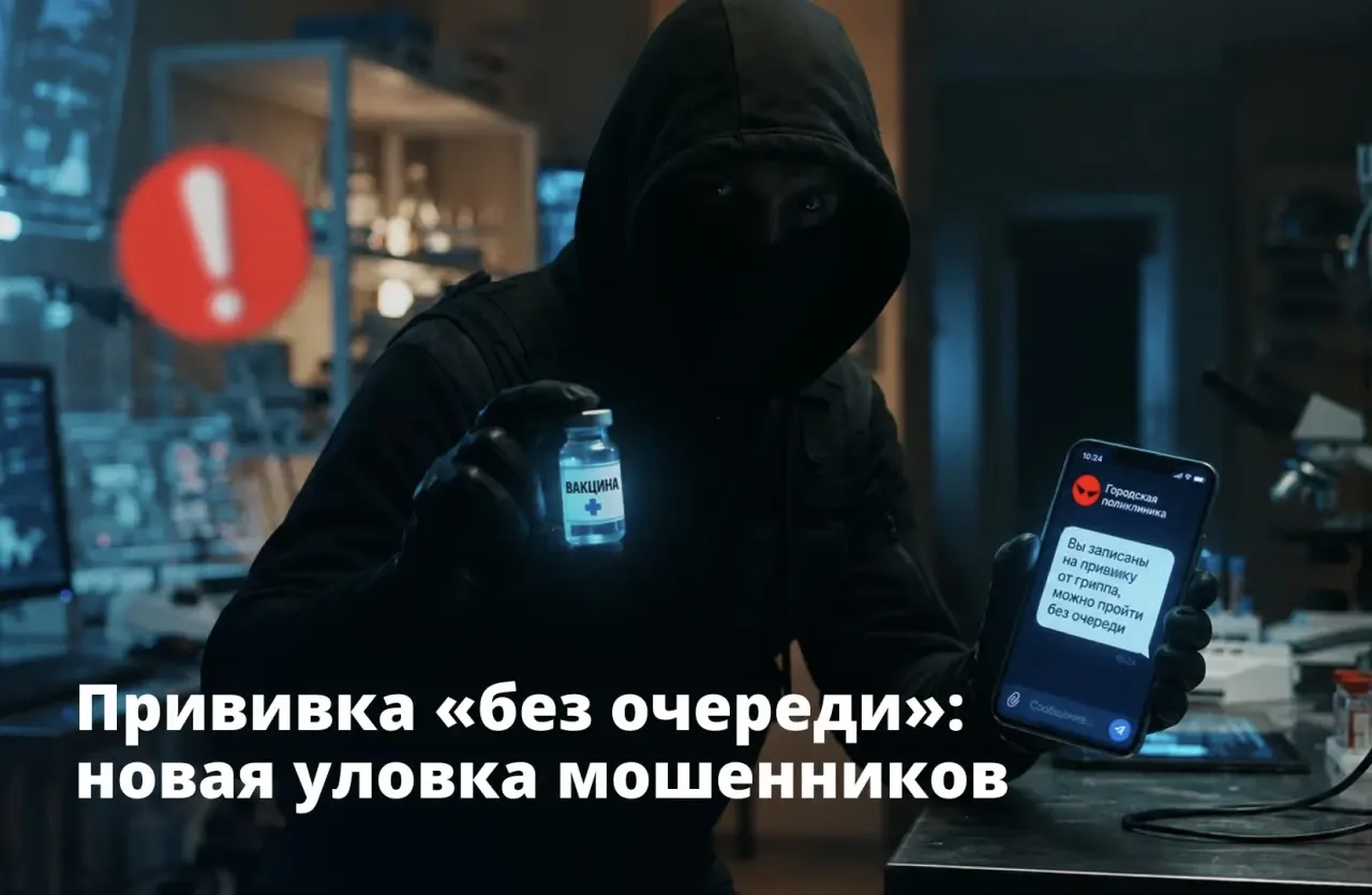 💬 Если вам в мессенджере пришло сообщение: «Вы записаны на прививку от гриппа, можно п...