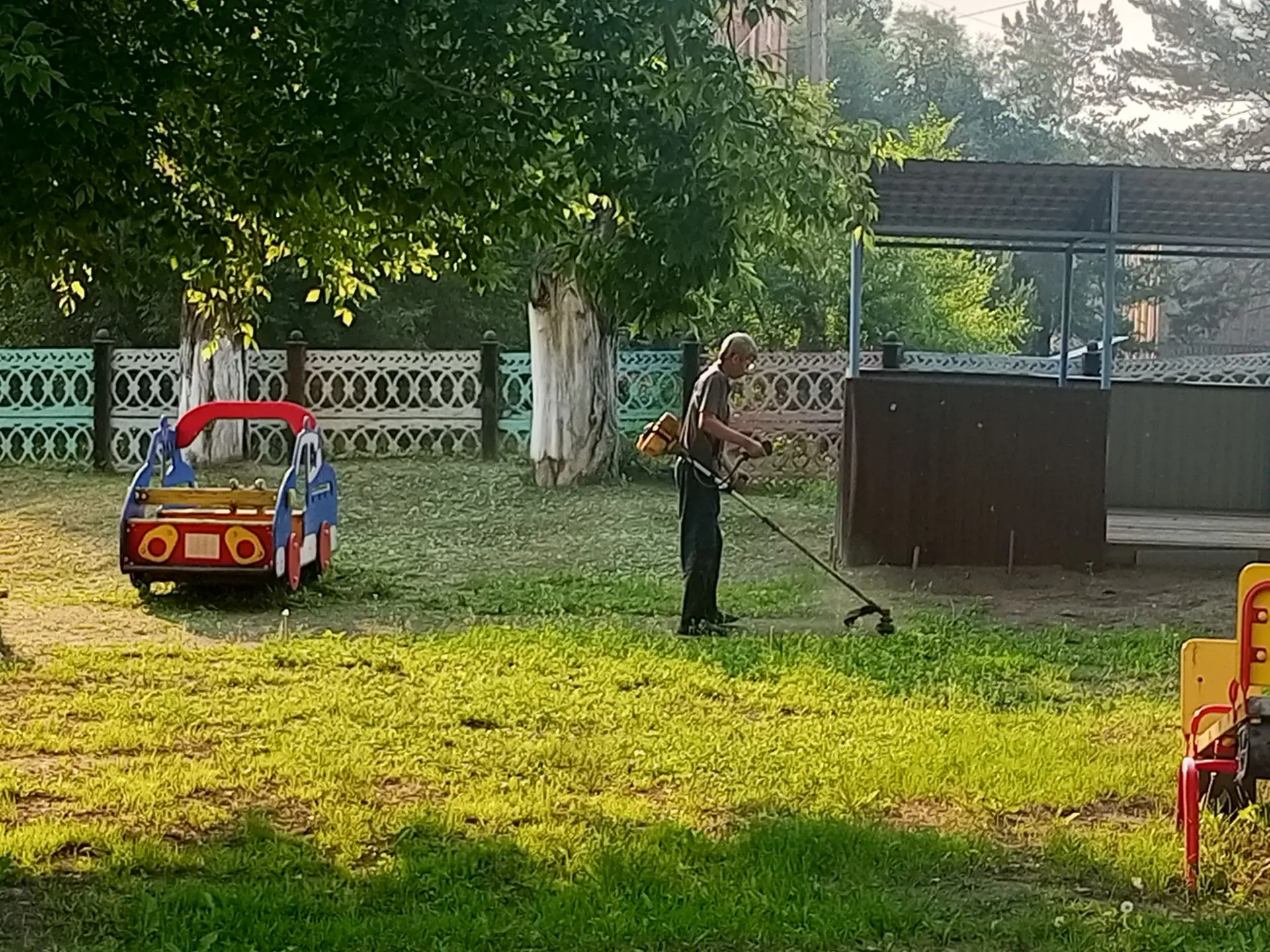 Покос травы.