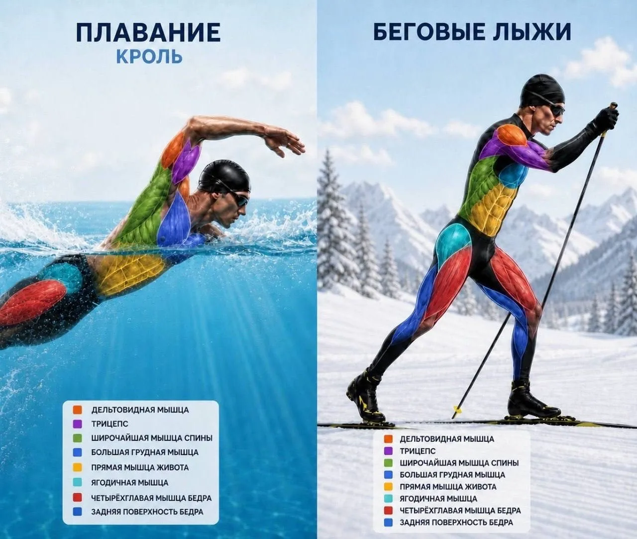 ❄️ Зачем лыжнику идти в бассейн?
