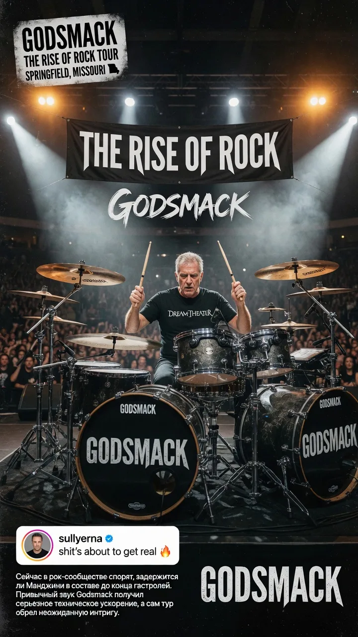 Майк Манджини сел за барабаны Godsmack прямо посреди тура

Американцы Godsmack приехали в Миссури в 