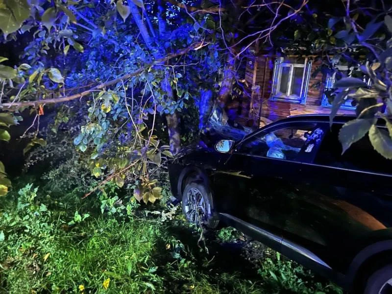 В Алатыре 23-летний житель Мордовии на Haval съехал с дороги и врезался в дерево - с тя...