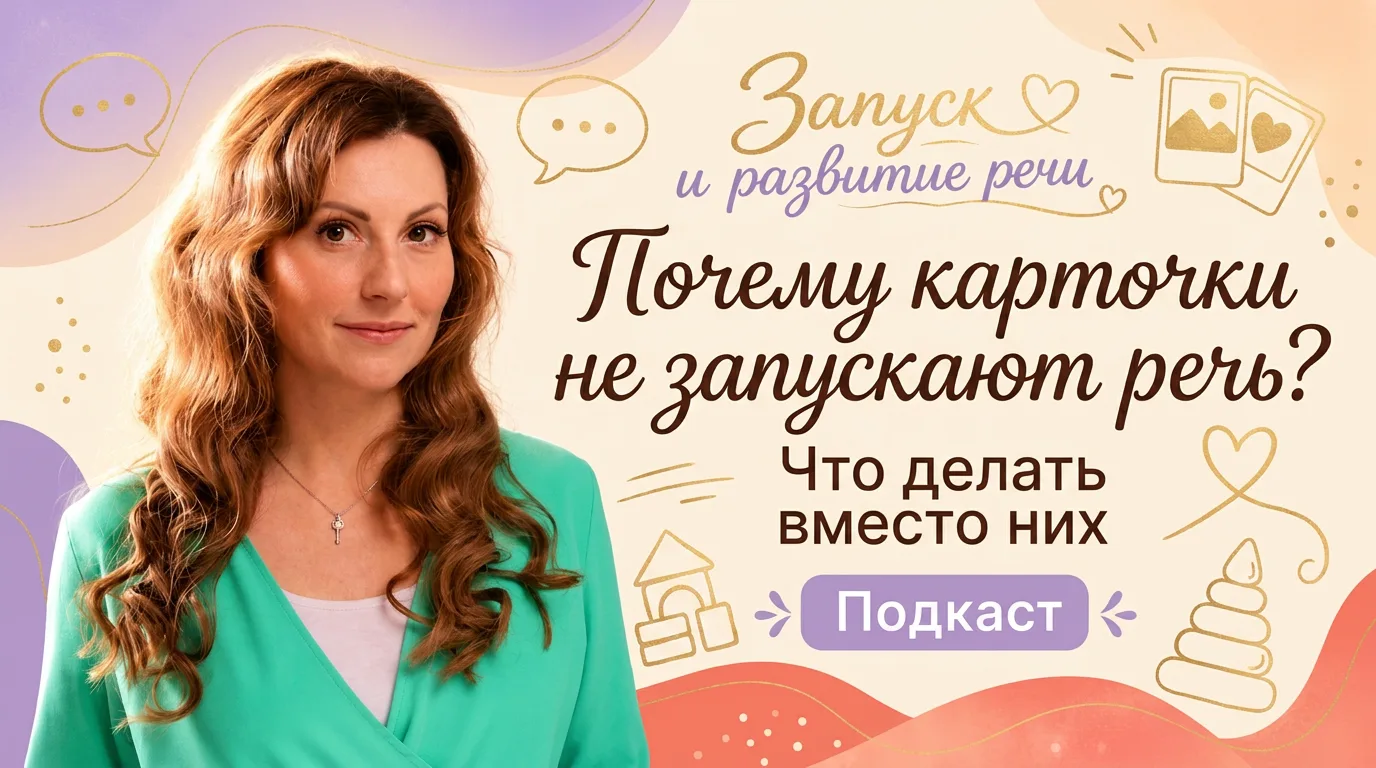 🎞 Вышло новое видео на канале «Запуск и развитие речи» 

Тема выпуска — почему карточки не запускаю