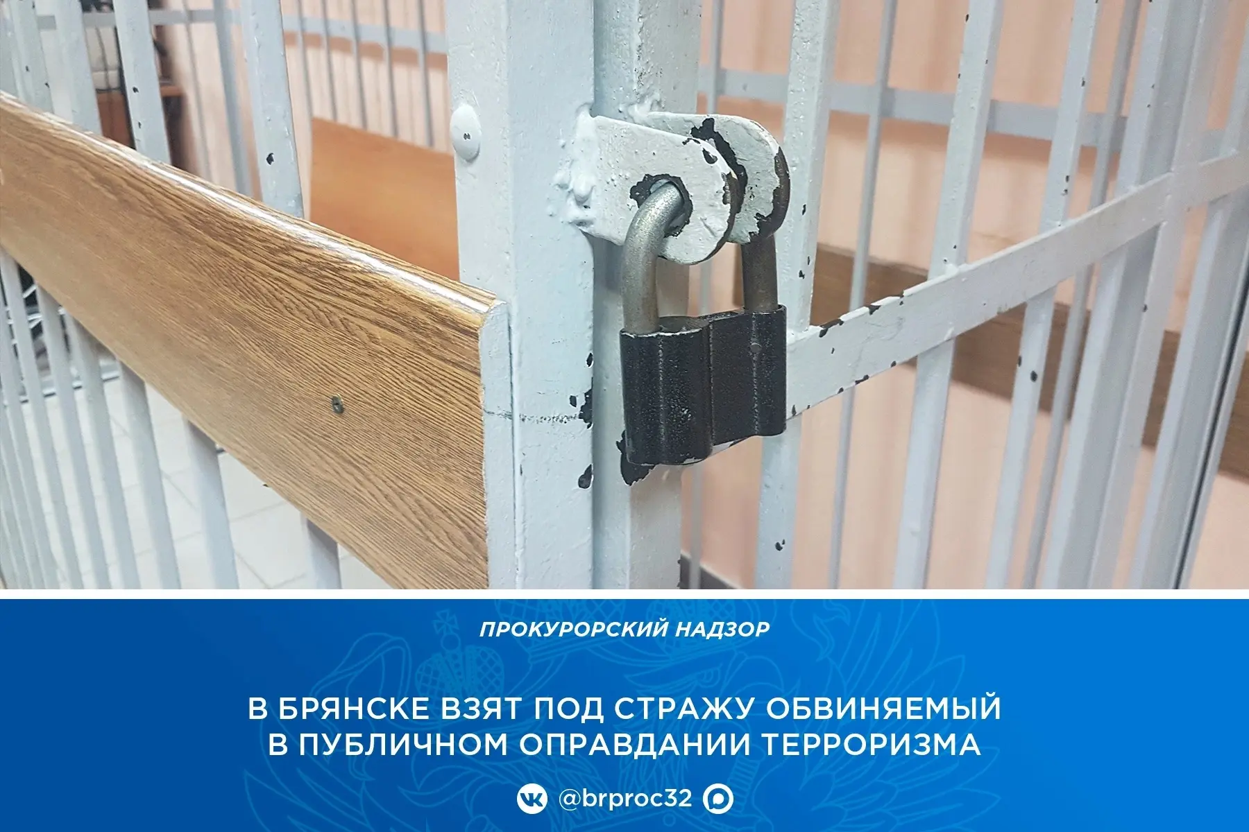 Прокуратура Брянской области поддержала ходатайство следователя об избрании меры пресечения в виде з