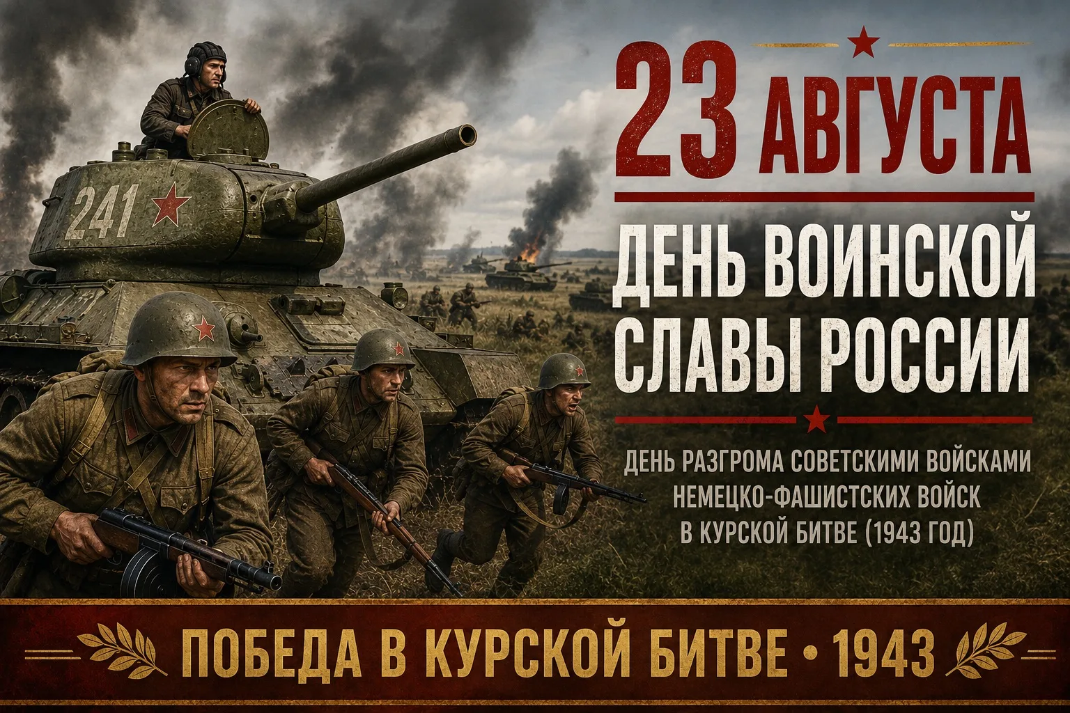 23 августа — День воинской славы России 🇷🇺