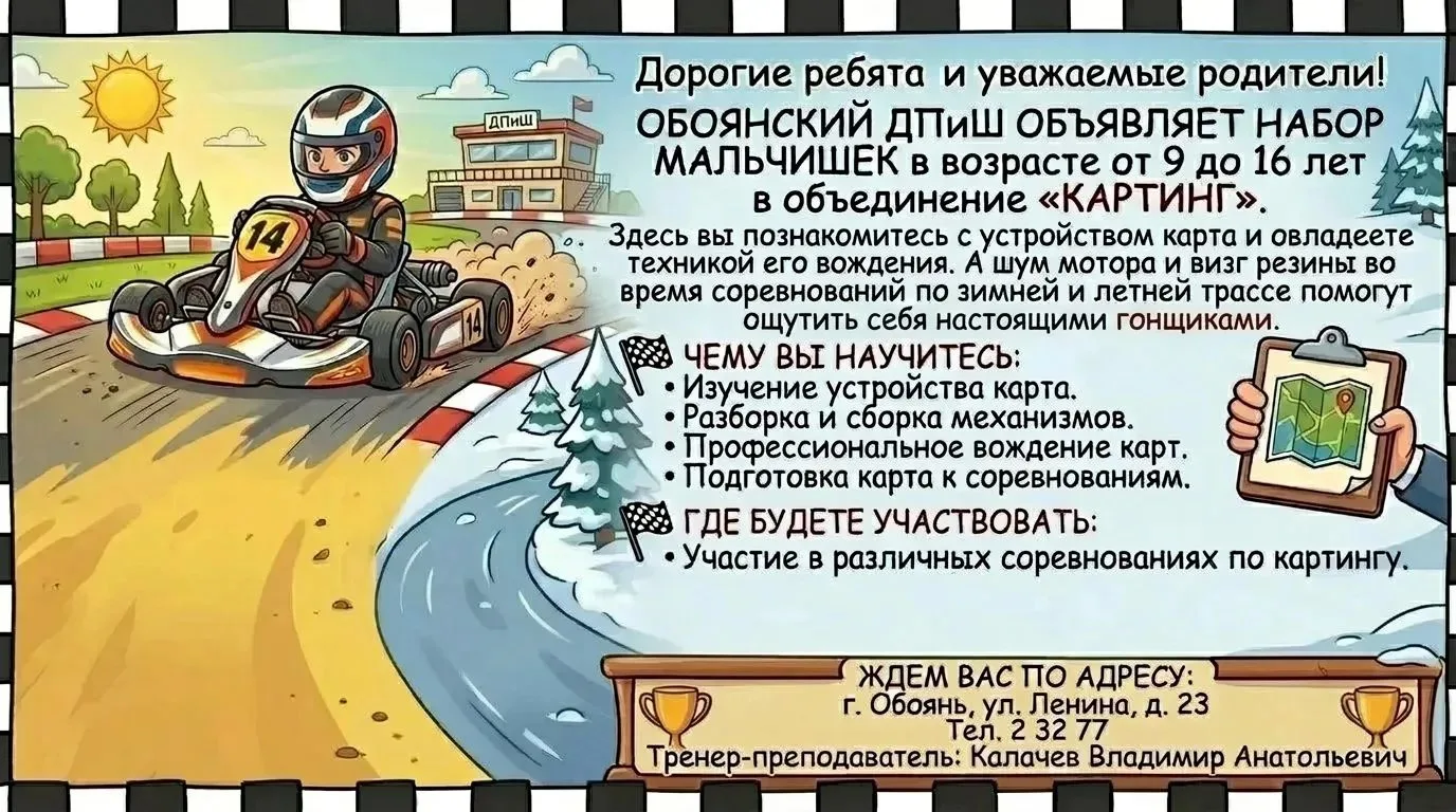 Запись по ссылке https://р46.навигатор.дети/program/5235-karting?ysclid=mt8wld92z010627...
