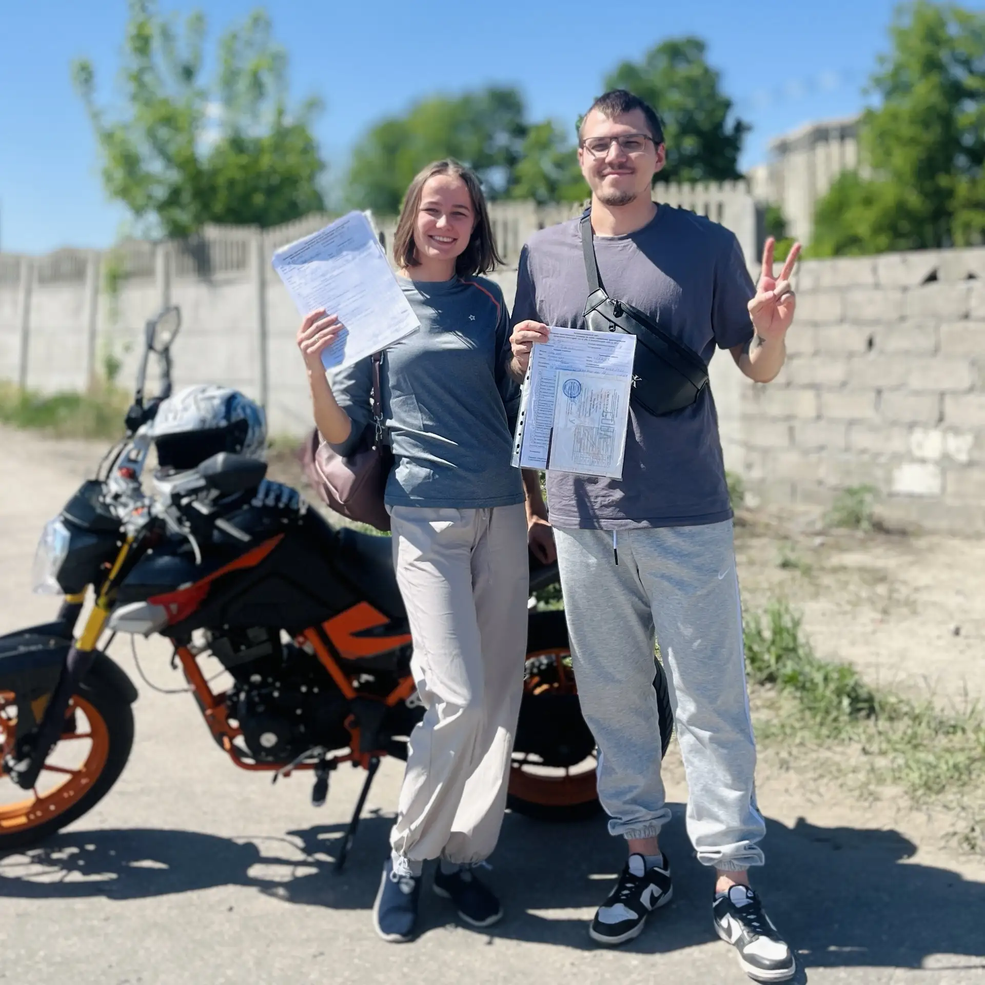 ПЕРВЫЙ В ЭТОМ МОТОСЕЗОНЕ ЭКЗАМЕН СДАН!🔥🏍️