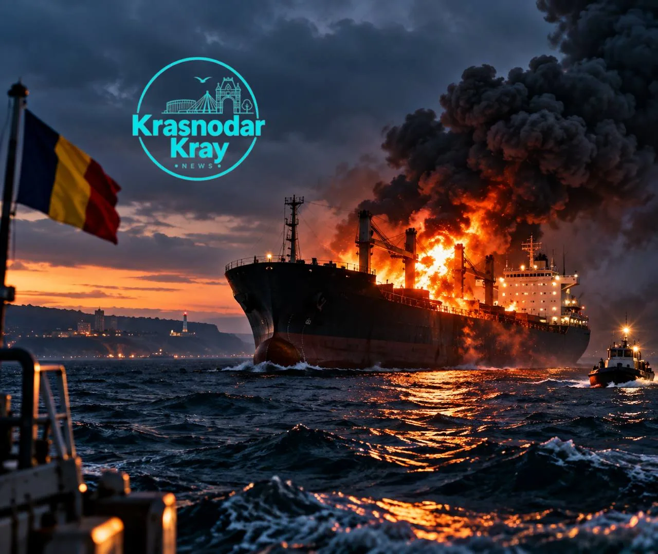 ⚡️⚡️В Черном море у побережья Румынии атаковано иностранное грузовое судно. Погиб его к...