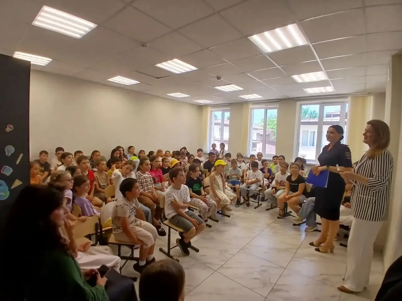 В школьном лагере состоялась познавательная встреча с представителями МВД. Член Общественного совета
