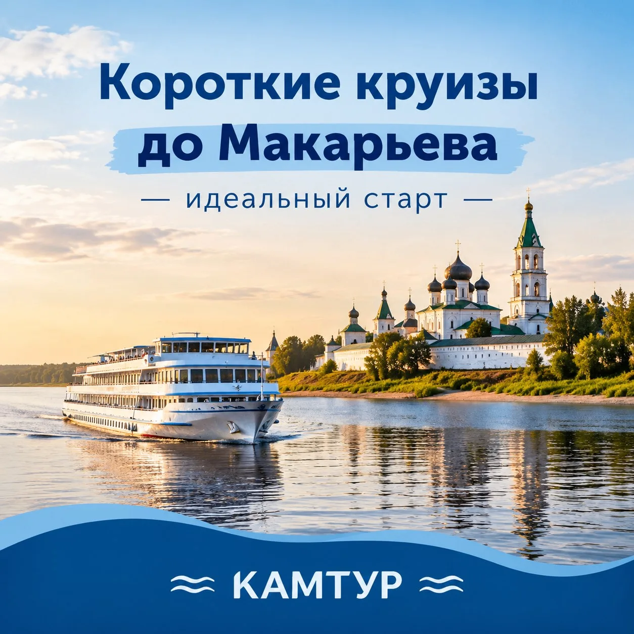 Рубрика «Направления»: короткие круизы до Макарьева — идеальный старт ⚓️