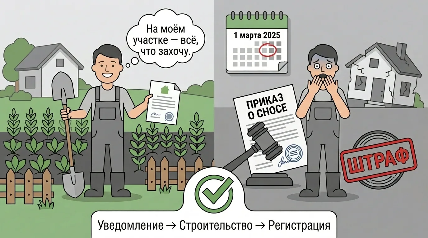 Миф: «На даче можно строить без документов»