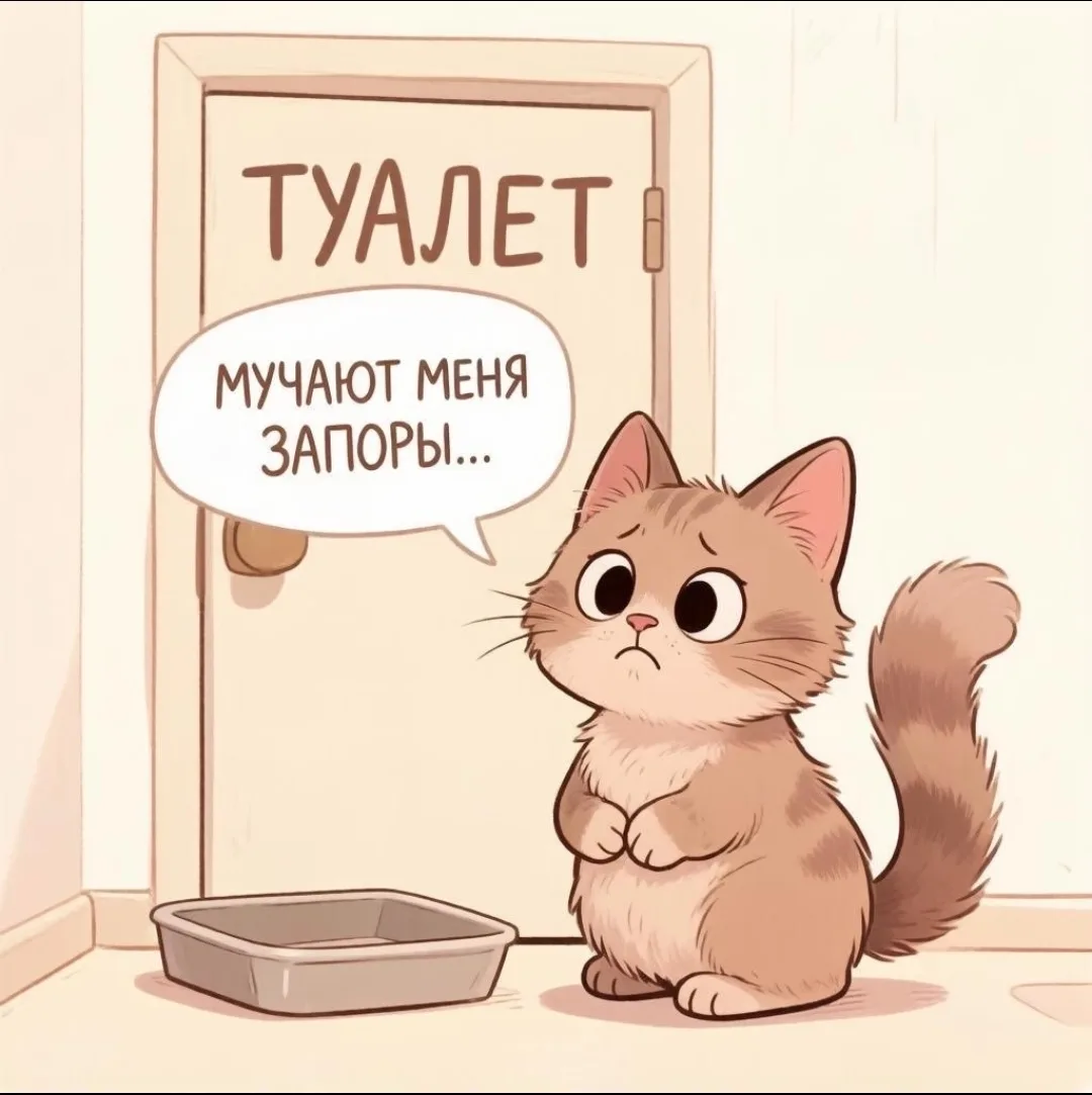 Запор – неприятная проблема, с которой сталкиваются владельцы и кошек, и собак.