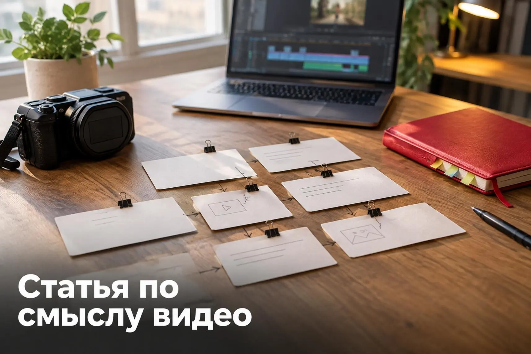Чтобы сделать статью из видео, не нужно сохранять весь ролик в тексте.