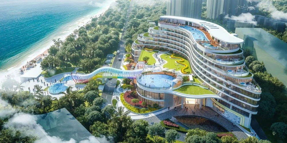 🌴 PEARL RIVER GARDEN 4⭐️ — ДАДУНХАЙ, 100 м от моря 🇨🇳