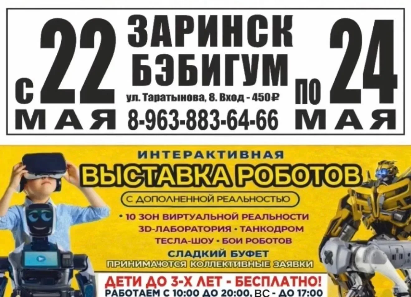 Роботы в Заринске! Выставка