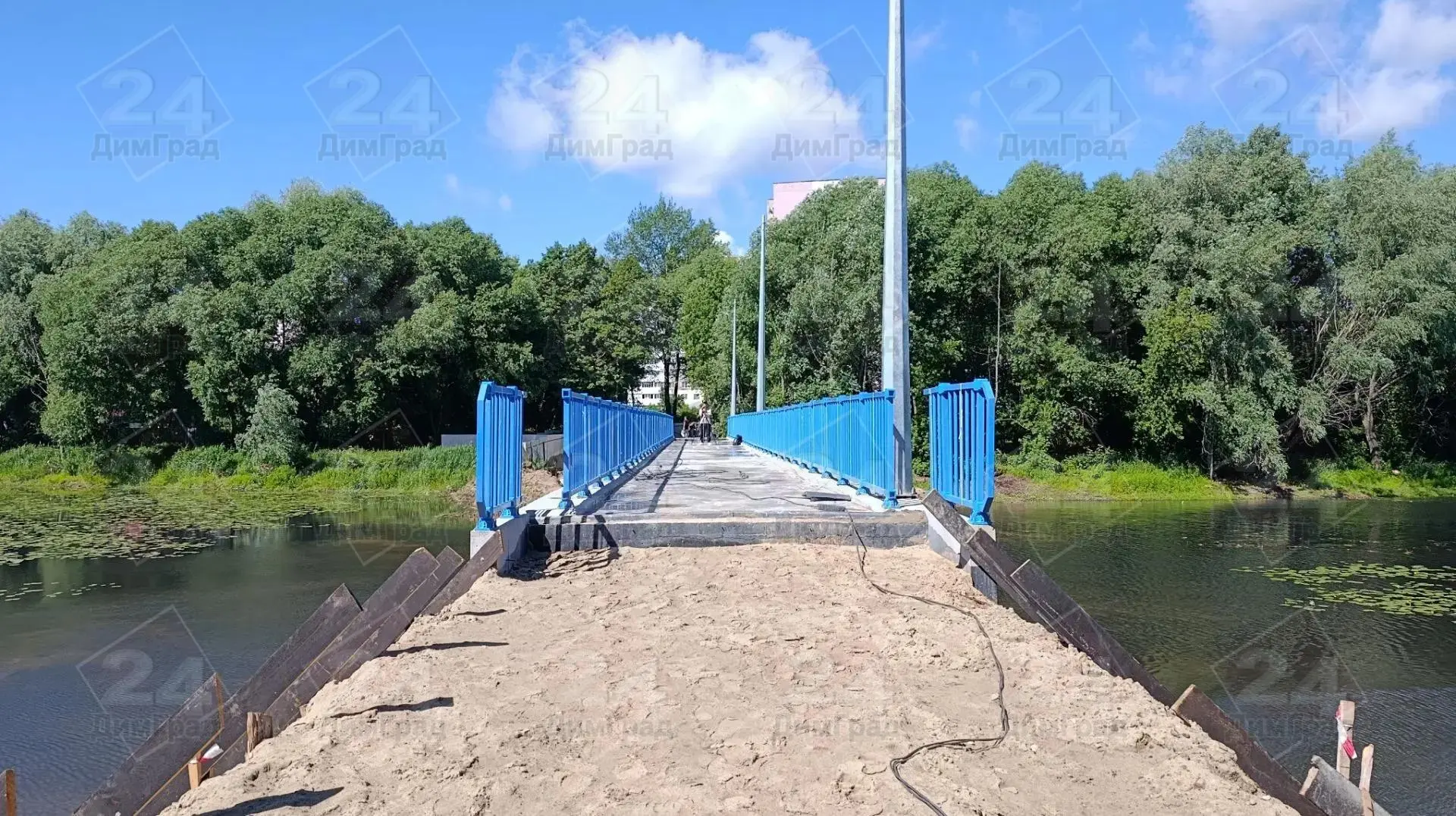 Мост на Верхнем пруду к 1 июля не откроют.