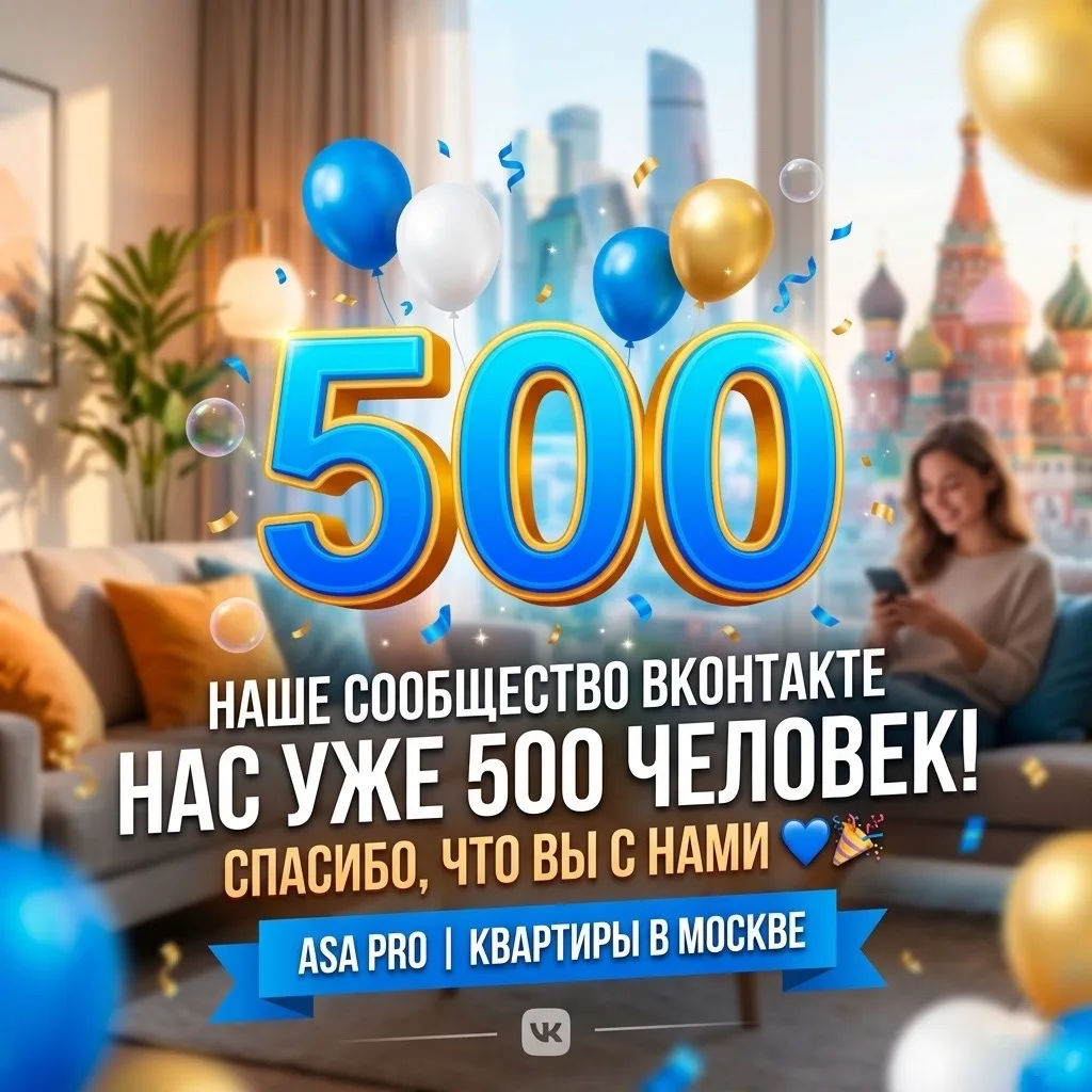 Нас уже 500 человек! Спасибо, что вы с нами 💙🎉