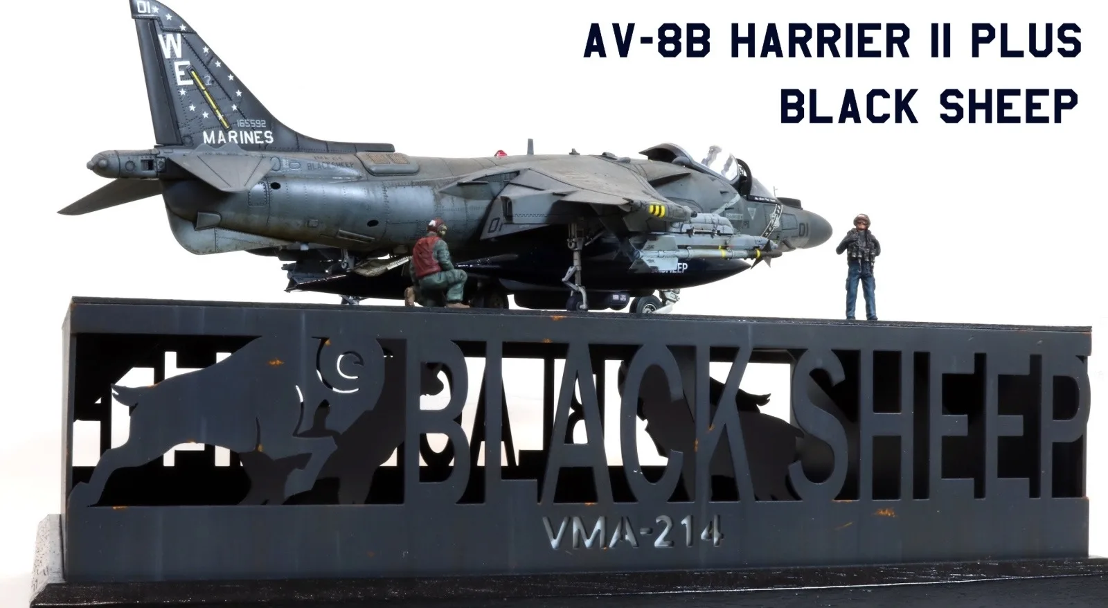 BKACK SHEEP
(UMA 1/48 AV-8B Harrier II Plus)

Источник: https://vk.ru/plasticmodels

#МКХ_работы