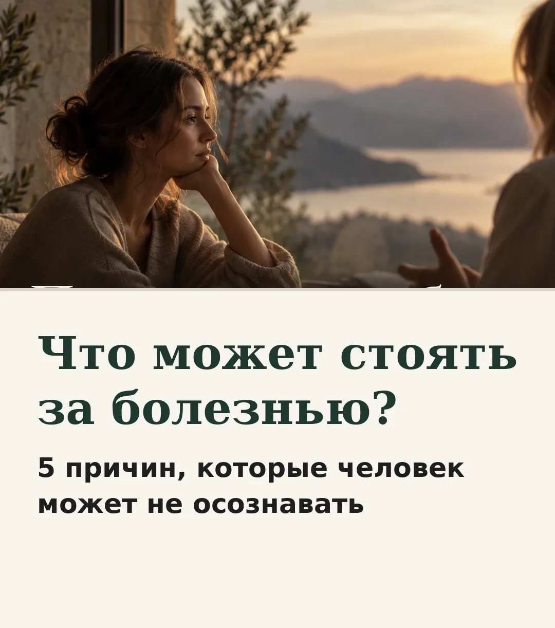 Причины, которые могут стоять за болезнью, гораздо больше, чем кажется на первый взгляд.