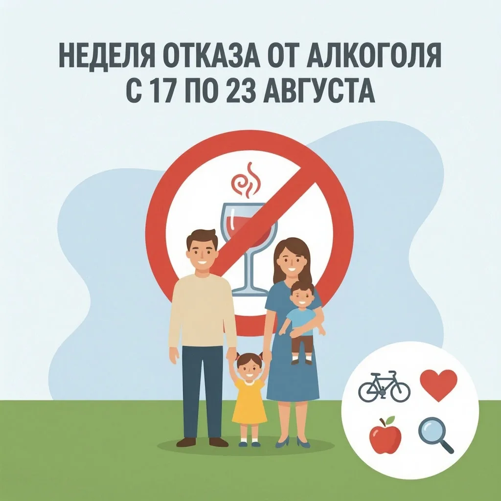 Время выбирать себя: Неделя отказа от алкоголя с 17 по 23 августа👍