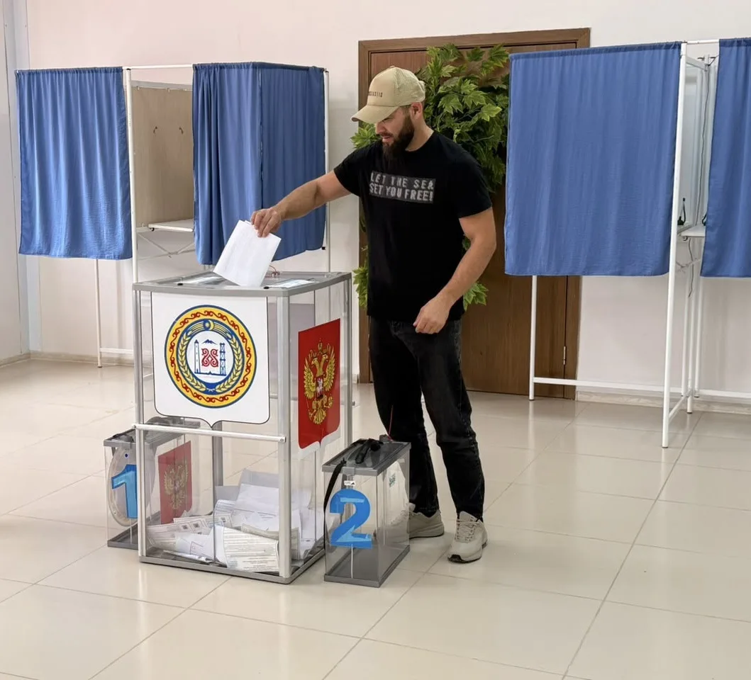 Житель принял участие на выборах!