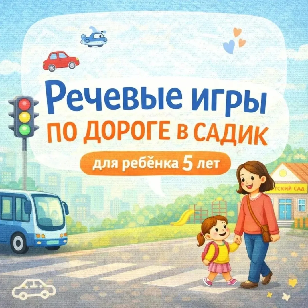 Речевые игры по дороге в детский сад