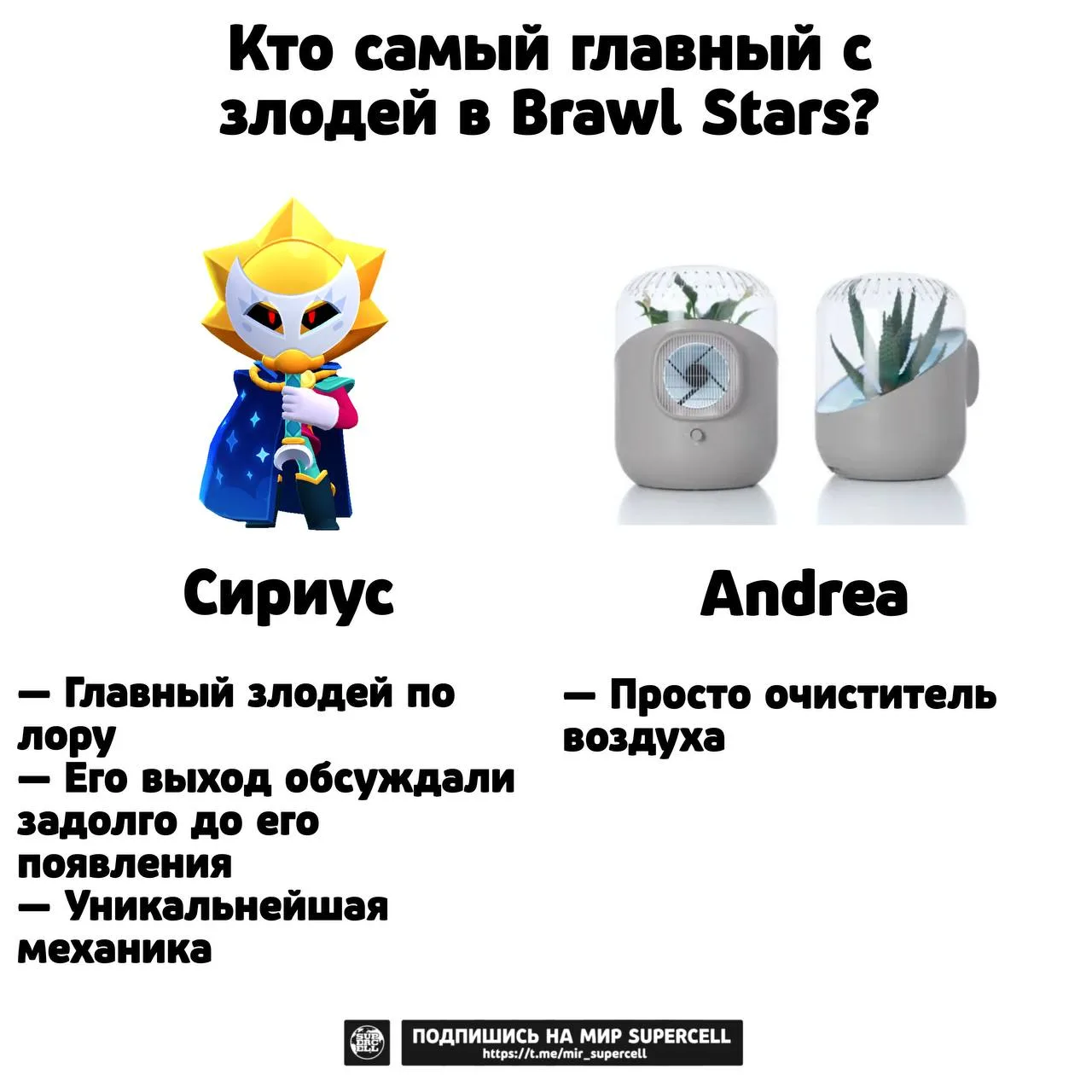 Ответ на вопрос очевиден

Кто заставил все комьюнити Brawl Stars бунтовать и собрал кучу внимания? Н