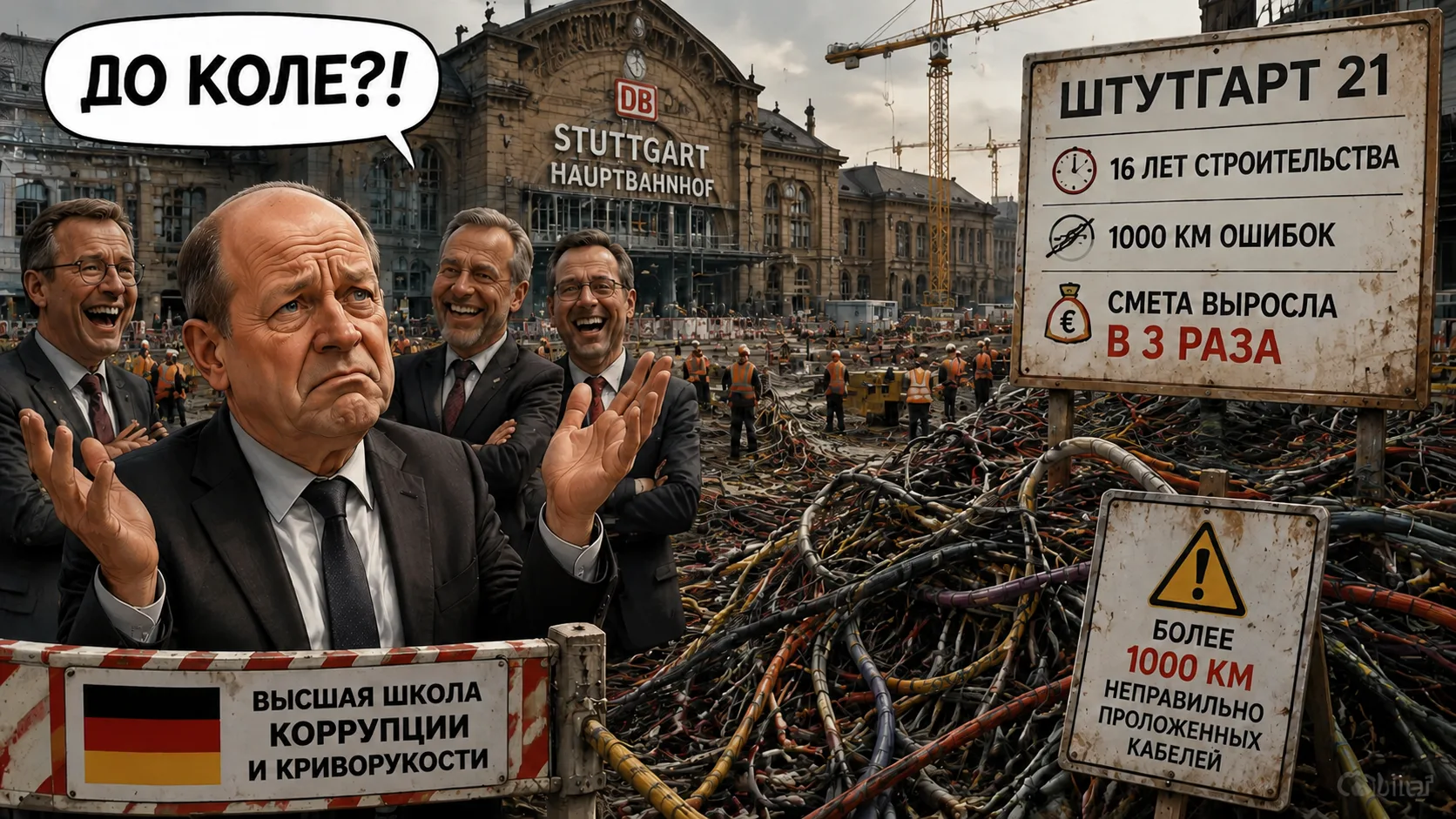ПРОЩАЙ НЕМЕЦКАЯ ТОЧНОСТЬ

Немцы настолько разочарованы происходящими с ними системными негативными и