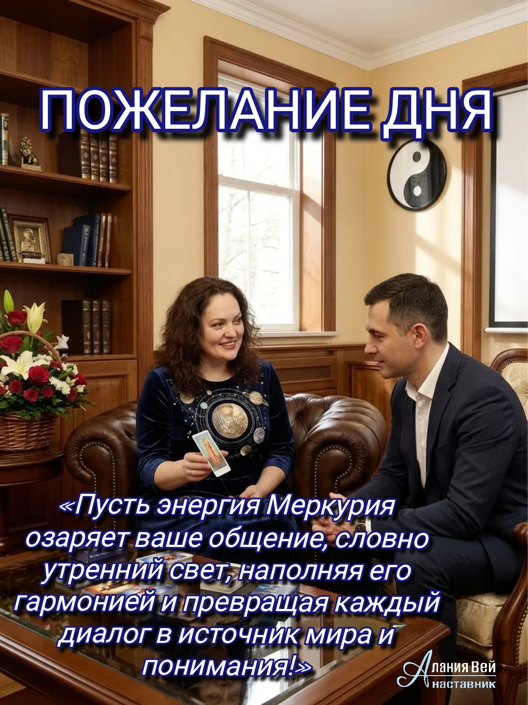 ✨«Пусть энергия Меркурия озаряет ваше общение, словно утренний свет, наполняя его гармо...