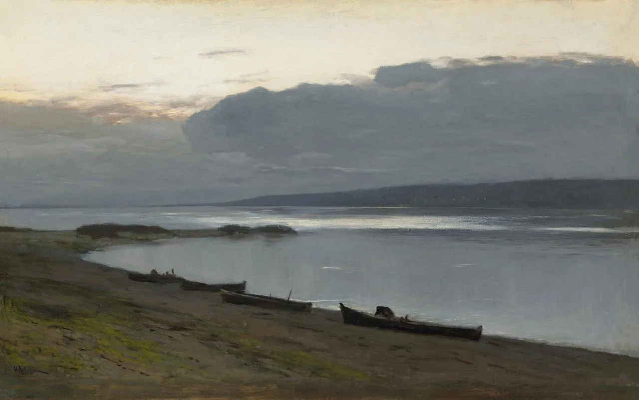 «Вечер на Волге», 1888.
Холст, масло, 50 х 81 см

— Левитан Исаак Ильич,
(1860–1900)

📍Государствен