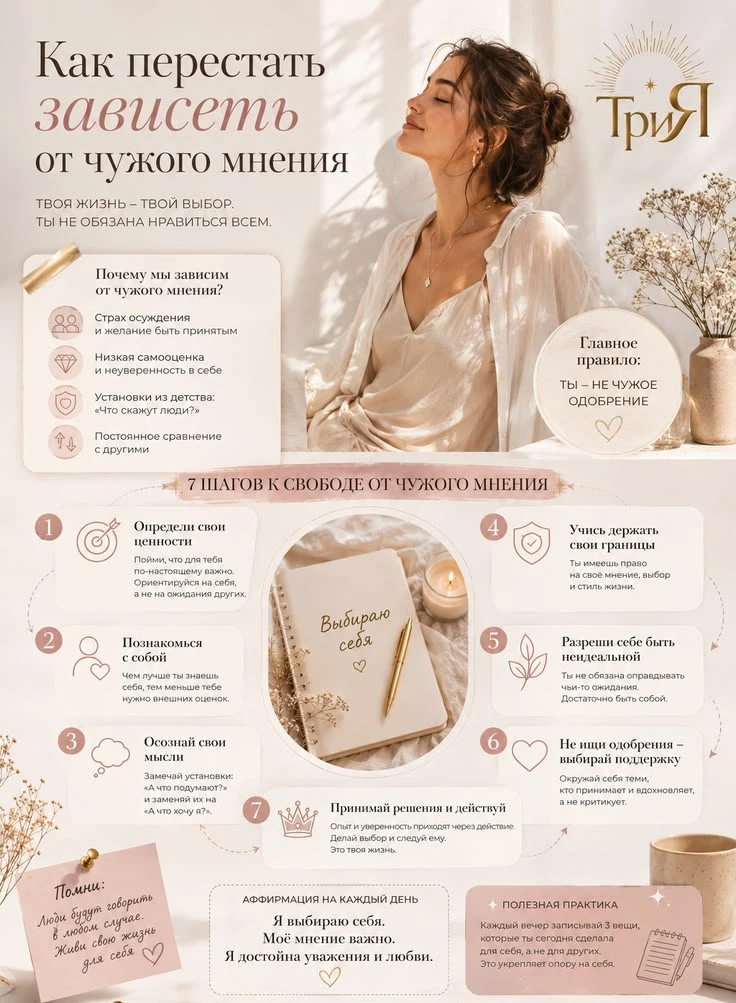 Как перестать зависеть от чужого мнения? 🤔