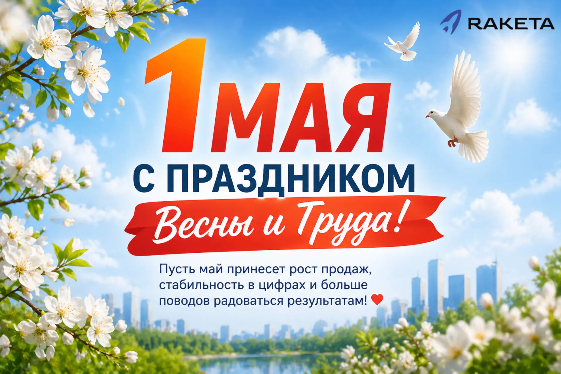С праздником Весны и Труда!