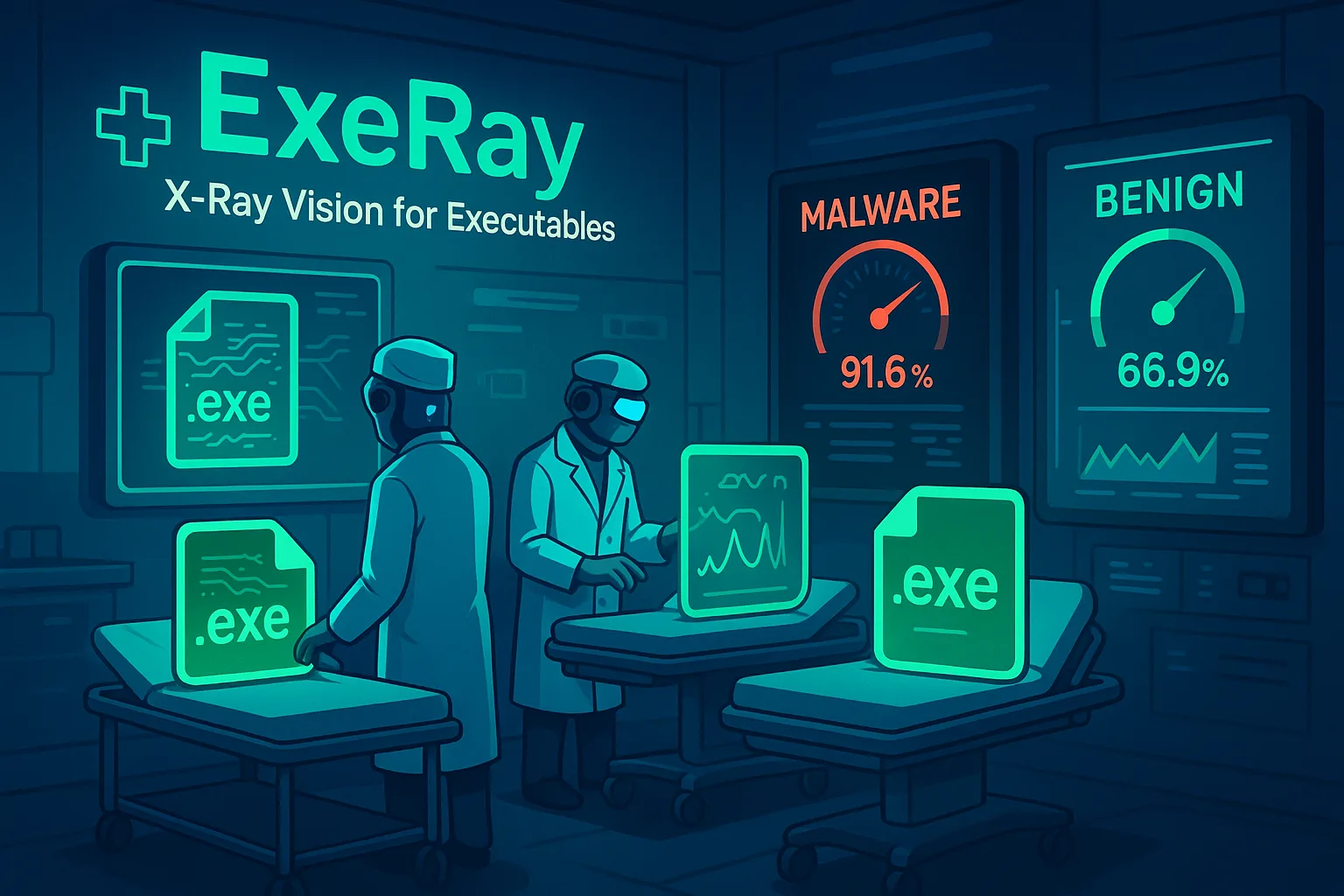 🛡 ExeRay — ML-сканер для проверки Windows .exe на вредоносность
