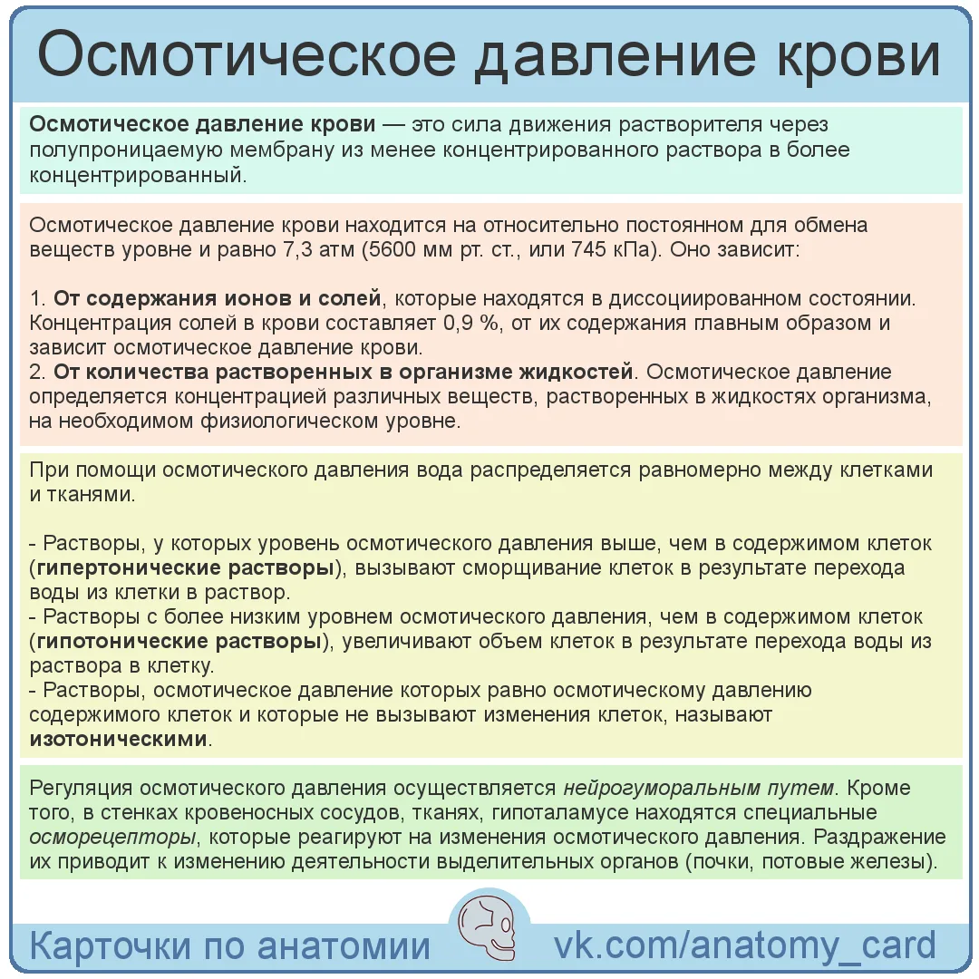 Осмотическое давление крови