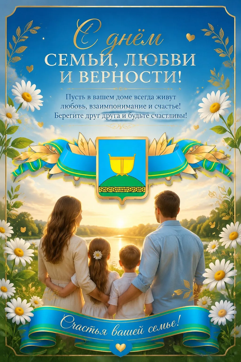 Дорогие высокогорцы! Сегодня мы отмечаем самый тёплый, прекрасный и душевный праздник — День семьи, 