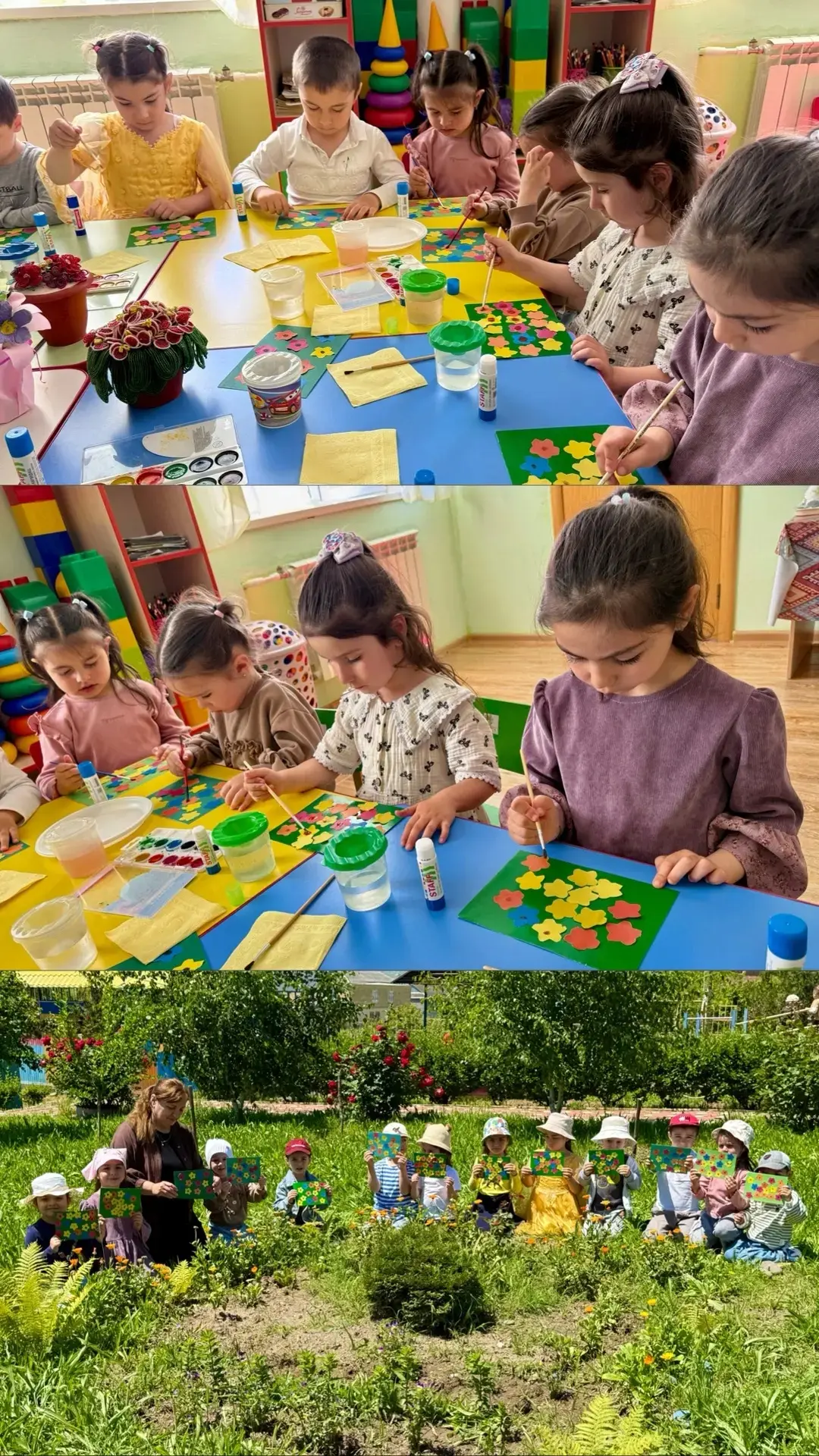 🌸 Аппликация «На лугу» 🌸