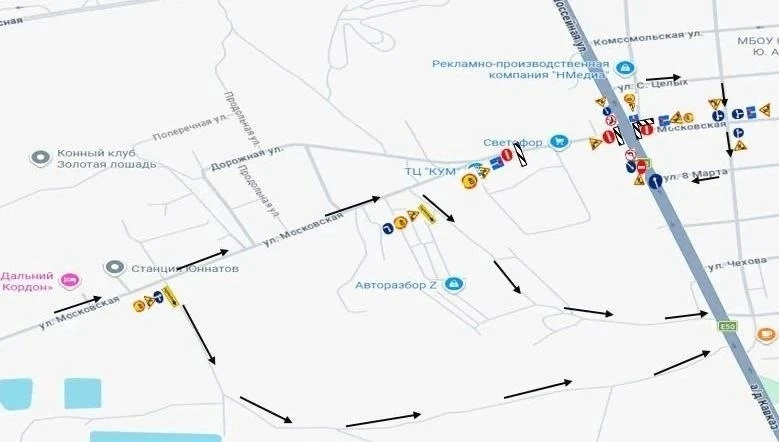 Внимание! Завтра, 8 октября, на улице Московской начинаются ремонтные работы.