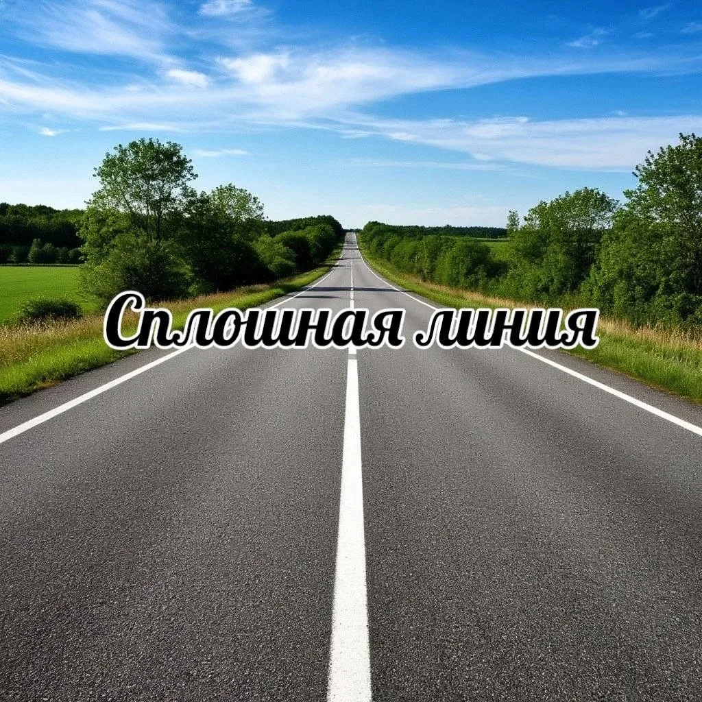 ⚠️Типы сплошных линий дорожной разметки.