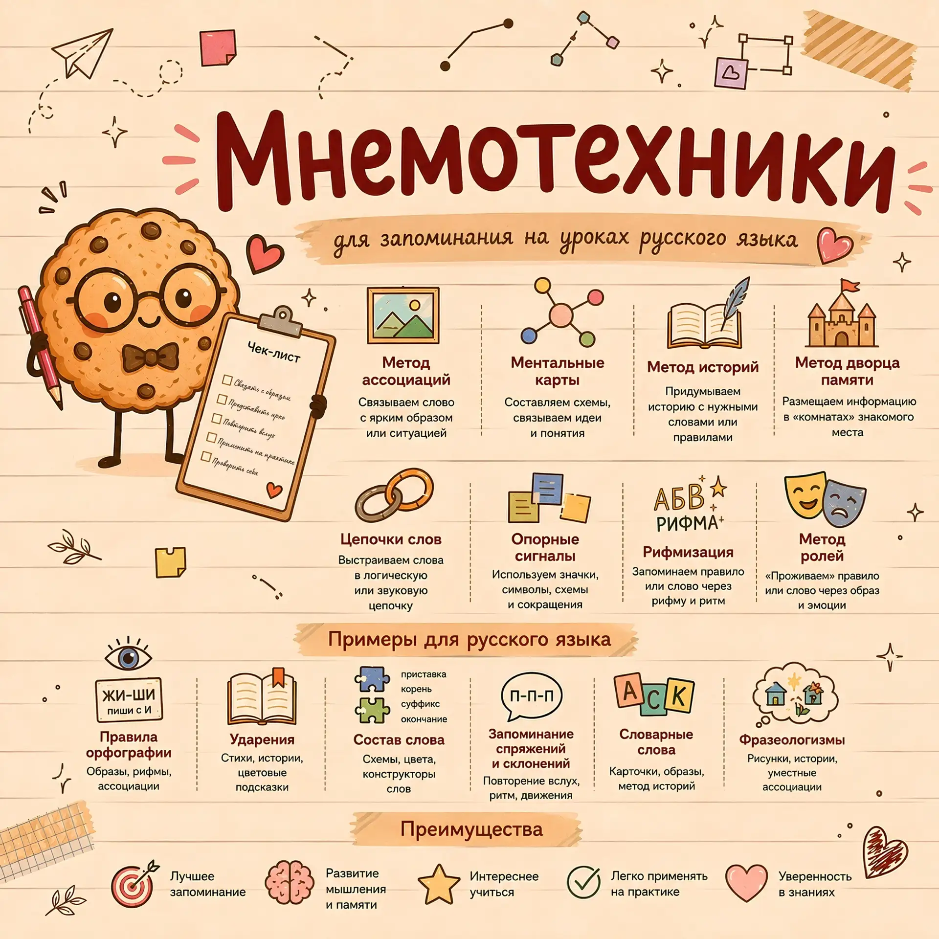 Вчера коллега под постом написала, что мнемотехника «Целую, милая!» только запутает детей, а мне каж