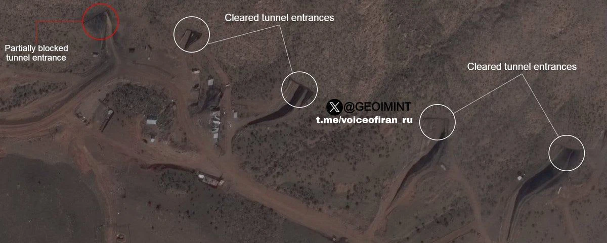 Подземный ракетный город в иранской провинции Казвин по данным спутниковых снимков функционирует. Вх