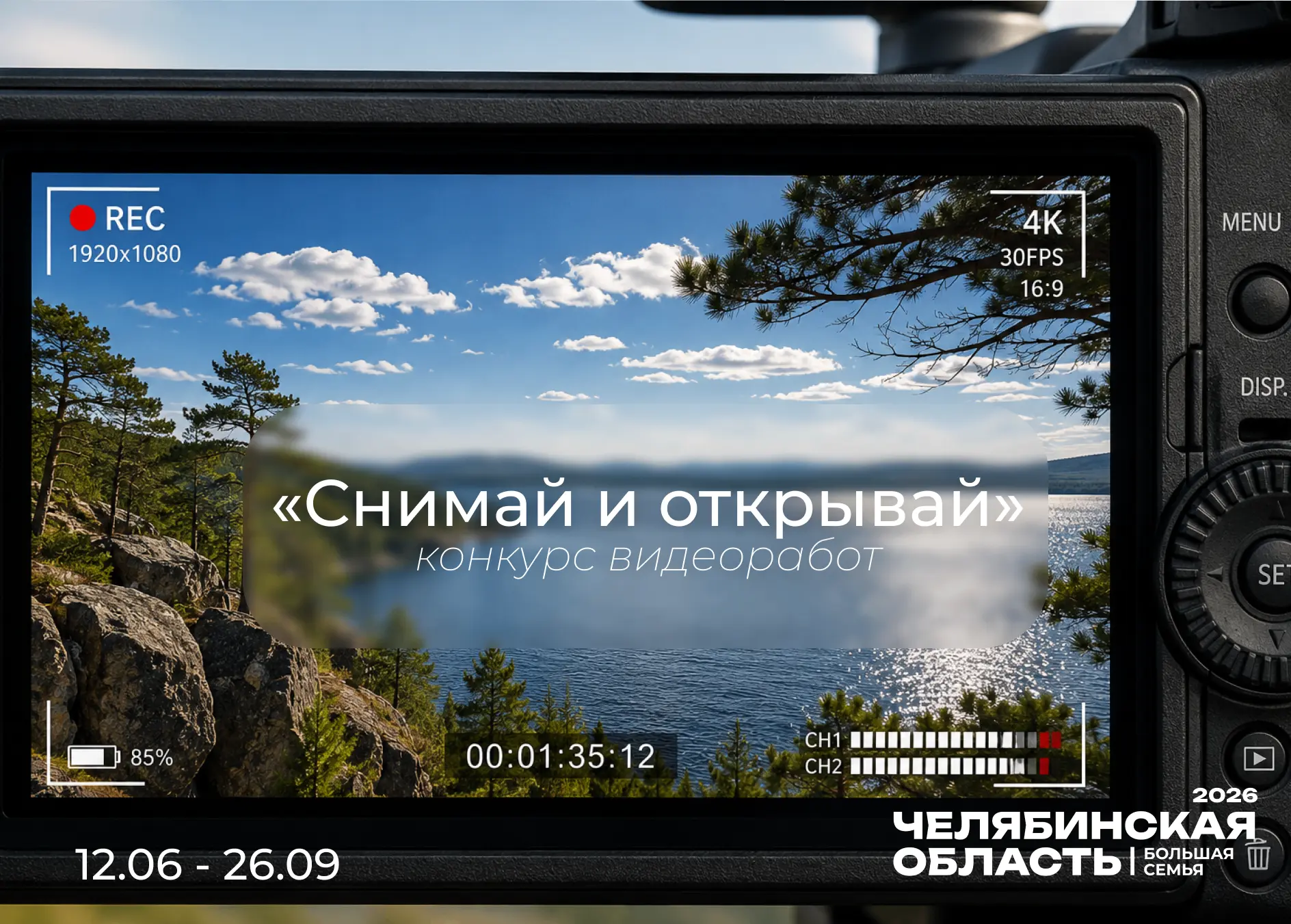 Конкурс видеоработ «Снимай и открывай»       
Главное управление координации развития туризма в Челя
