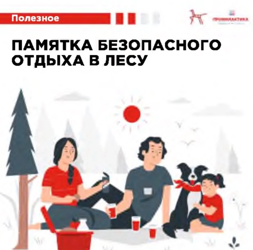 🌳 Памятка по безопасному отдыху в лесу 🌳Одевайтесь правильно:
Надевайте закрытую одежду и удобную 