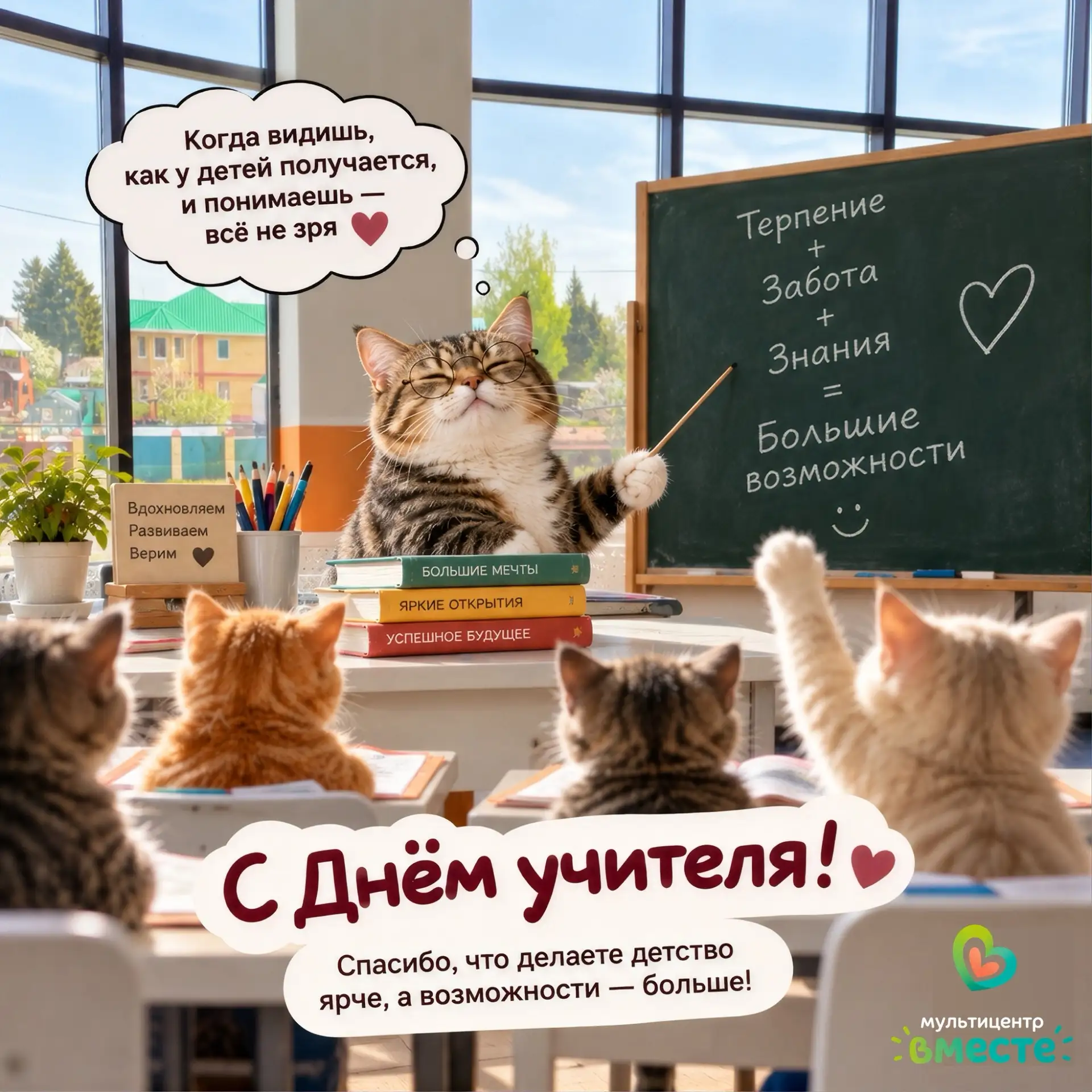 С Днём учителя! 🍎