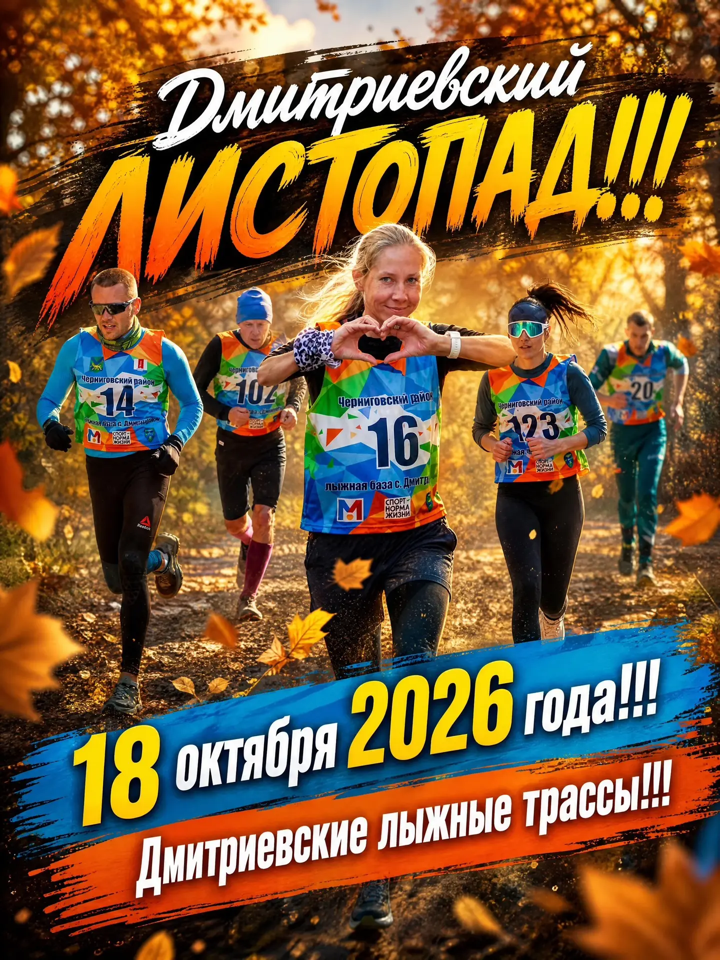 🍁🏃‍♂️ Трейл-кросс «Дмитриевский листопад» — регистрация продолжается!
