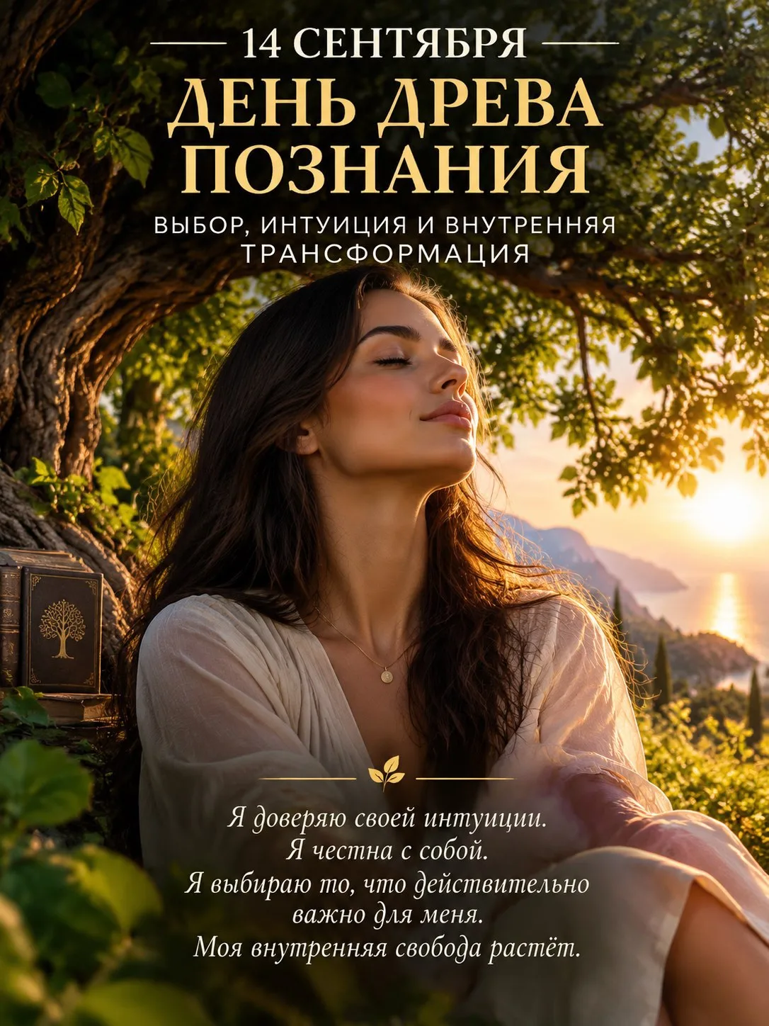 🌙 14 СЕНТЯБРЯ — ДЕНЬ ДРЕВА ПОЗНАНИЯ: ВЫБОР, ИНТУИЦИЯ И ВНУТРЕННЯЯ ТРАНСФОРМАЦИЯ 🌙