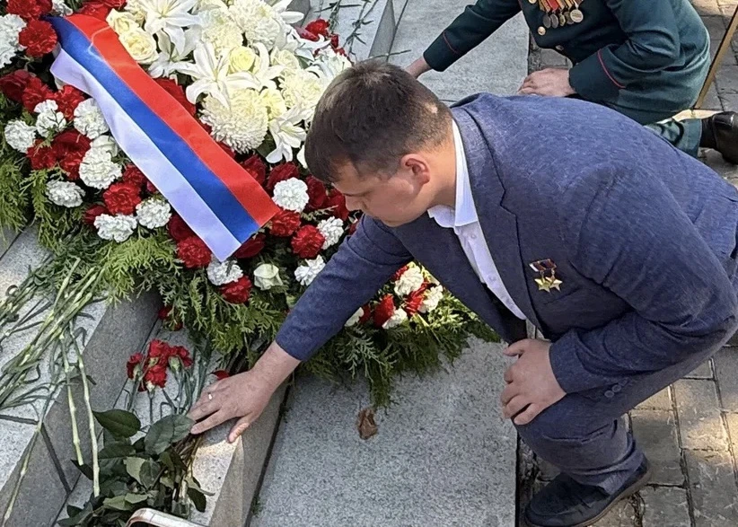Принял участие в акции памяти на территории паркового комплекса Героев Первой мировой войны на Новоп