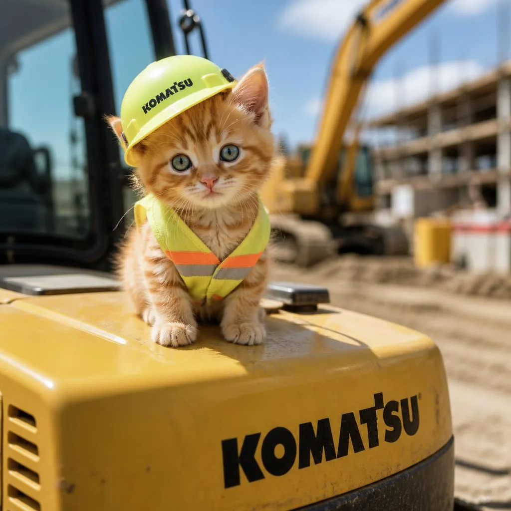 🐱 Как котёнок стал членом строительной бригады